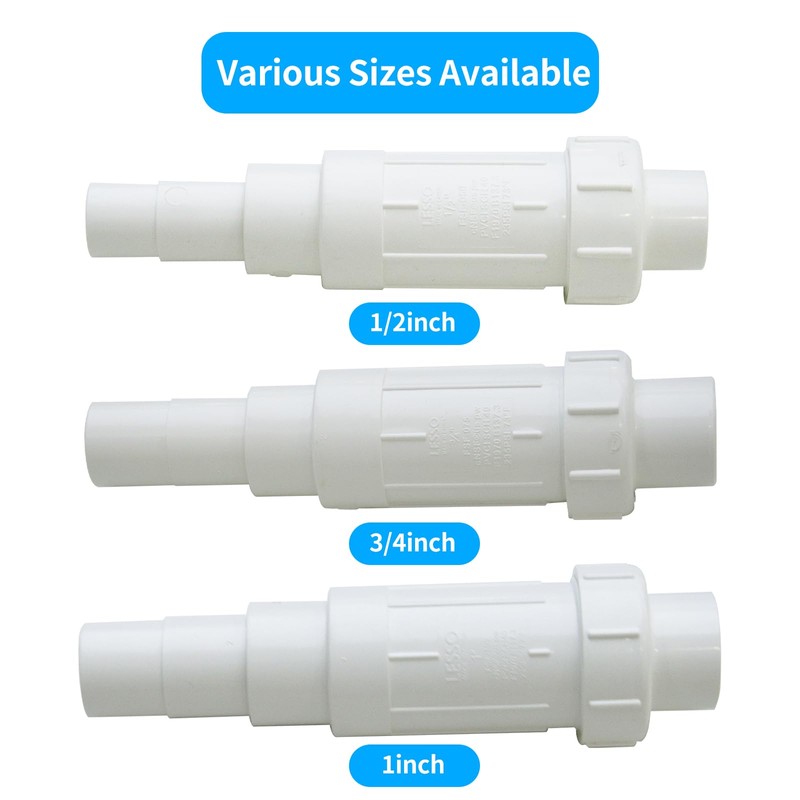 LESSO 3/4 inch PVC Pipe Repair Kit,PVC Repair Coupling for