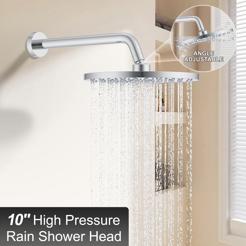 KOJOX Shower Set - Polished Chrome High Pressure Shower Head