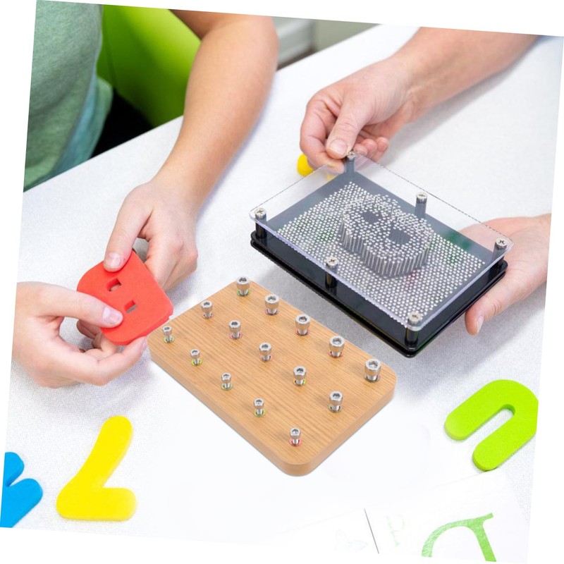 WRITWAA Hand Rehabilitation Training Device Wooden Screw Board for Hand