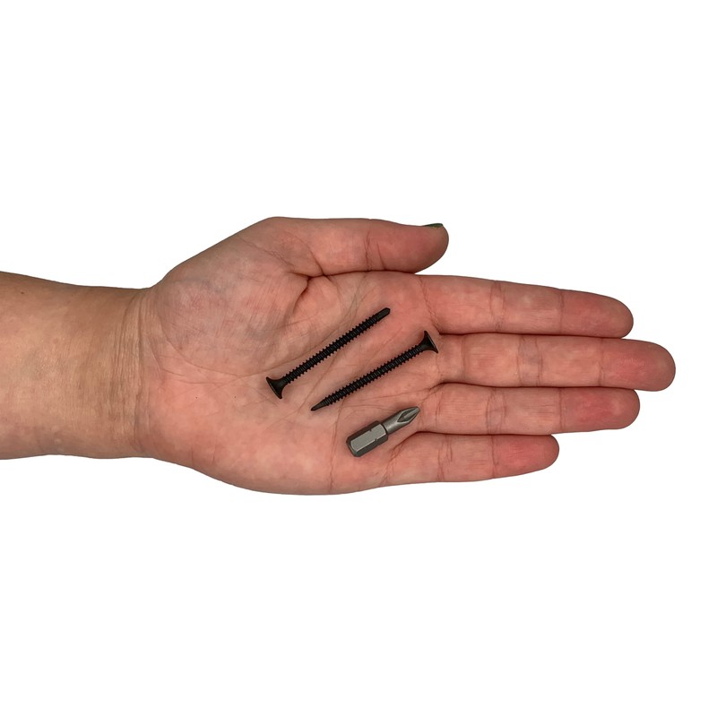 Pack of 50 Drywall Black Phosphate Carbon Steel 3.5 x