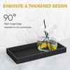 Bathroom Counter Tray,EG-SIPRO High-Grade Thickened Silicone Bathroom Vanity Tray,Shatterproof Durable