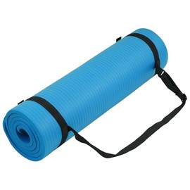 Fitvids Tapete de yoga de 12 pulgada, extra grueso, de alta densidad, antidesgarros, con correa de transporte, adecuado para varios ejercicios de yoga
