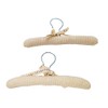 Natures Purest Jersey Stripey 2 Pack Of Padded Baby Hangers