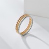 Gold Band Ring Women Stacking Rings Gold Simple Thin Twist