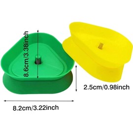 4Pcs Plastic Hands Free Playing Card Holder, Triangle Shaped Poker Rack Holder, Playing Card Holder for Kids, for Party
