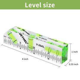 BETHEL Small Level Shatterproof Cross Check Bubble Level Mini Pocket Level 45°/90°/180°Spirit Level Picture Hanging Levels Mark Measuring Instruments Layout Tools
