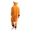 WOTOGOLD Animal Cosplay Costume New Fox Unisex Adult Pajamas Orange,