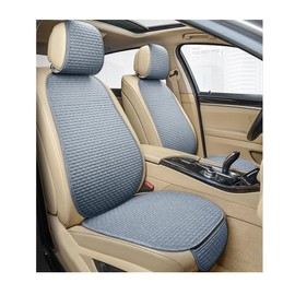 Yourkar 4PCS Car Seat Cover Pad, Breathable Auto Front Seat Bottom Cushion Mat & Seatback Cover, Soft Comfortable Vehicle Full Seat Protector, Universal Truck SUV Car Accessories (Gray)