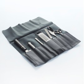 Chef Frank Haasnoot Platinum Set | Utensil Set Premium | Black | 7 Pieces Packed in Case | Culinary Set | Cooking Tweezers and Quenelle Spoon | Food Styling | Pastry Shop & Cooking