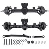RCLIONS Aluminum Front&Rear Axles Complete Set for Axial SCX24 Deadbolt