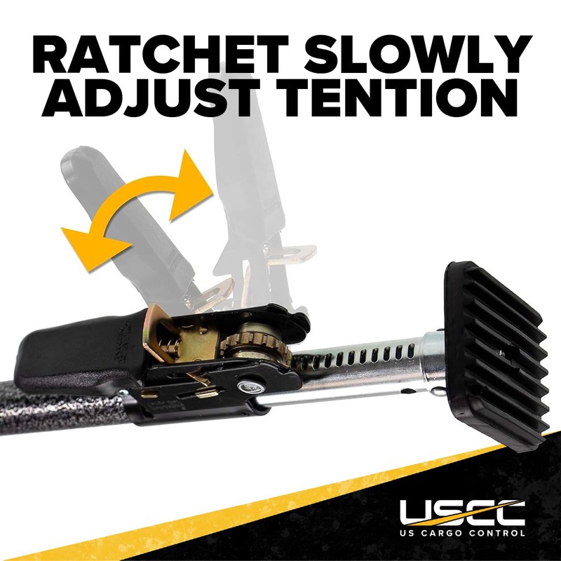 US Cargo Control Ratcheting Cargo Bar for Small Cargo Bar