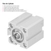 Thin Air Cylinder Aluminum Double Acting Linear Reciprocating Motion Accessories