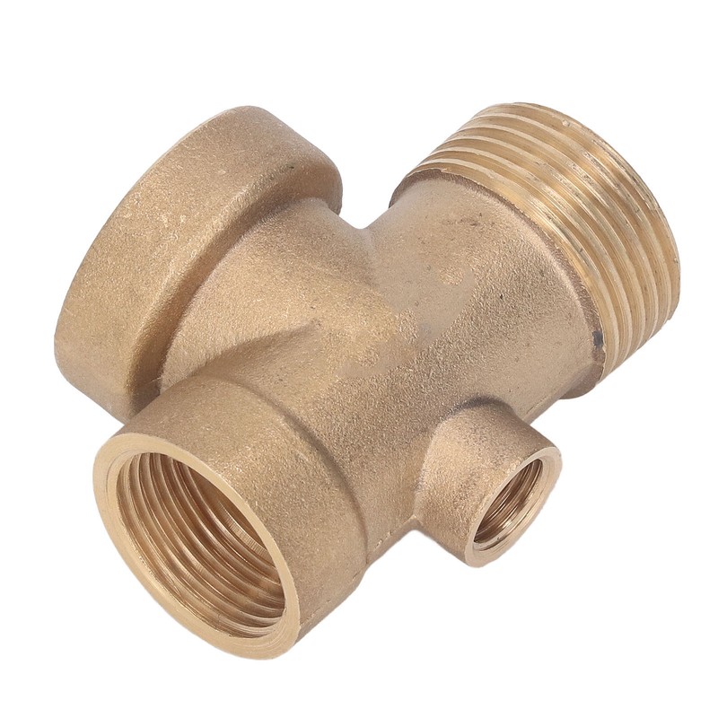 4 Ways Water Hose Splitter Brass G1in Pipe Adapter Connector