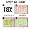 AIEX 30 cm (12”) Large Number Stencils, Reusable Plastic Curb