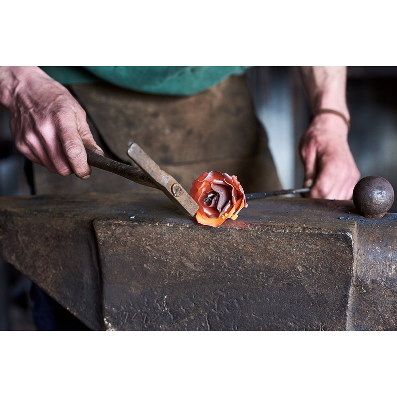 Forging Art Bcn Handmade - Rose - Chameleon (Cyan/Verde)