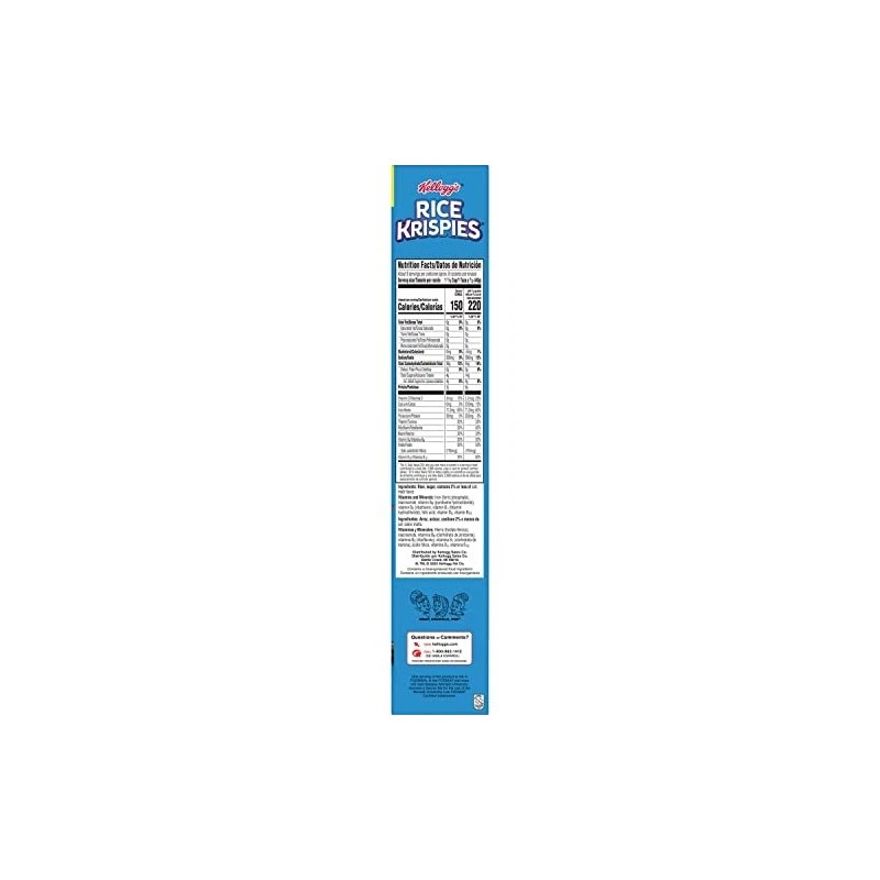 Rice Krispies Kellogg's Rice Krispies Cereal 12 Ounce Fat Free