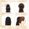 Benehair Ponytail Extensions with Drawstring, 60 cm Long, Wavy Braid