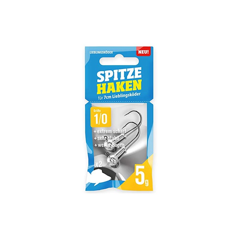 Lieblingsköder Pointed Hooks Size 1/0 Jig Heads – 2 Jig