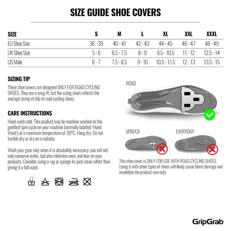 GripGrab RaceThermo Waterproof Winter Road Bike Overshoes Windproof Thermal Cold