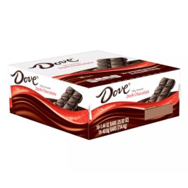 Dove Dark Chocolate Singles Size Candy Bar 1.44-Ounce Bar 18-Count Box