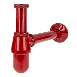tecuro Professional Bottle Odour Trap Trap Extra Long Red (RAL 3003)