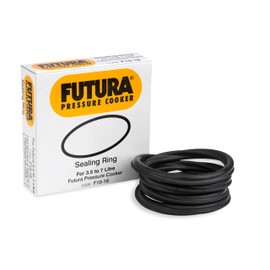 FUTURA Rubber Futura Sealing Ring For 3.5 Litre To 7 Litre Futura Pressure Cookers, Black, Standard (F10-16)