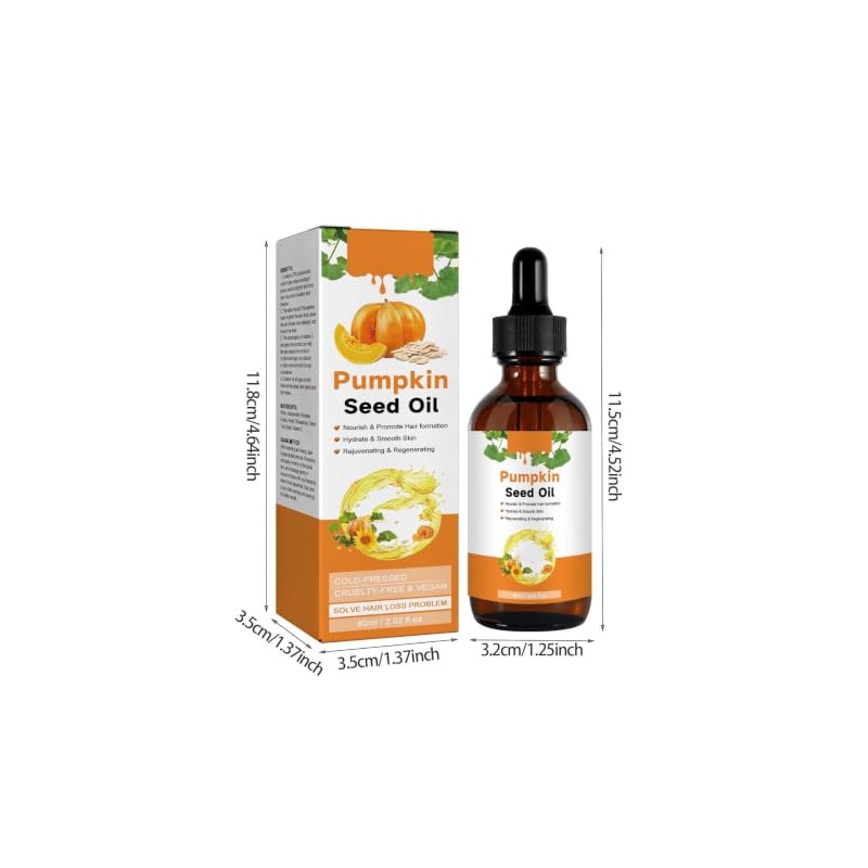 Aceite Capilar de Semillas de Calabaza, Nutre Suavemente, Deja un