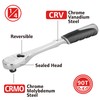 Ingersoll Rand 1/4-Inch Drive 90-Tooth Ratchet with Comfort Grip Handle,
