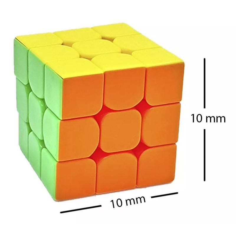 LA FABRICA DEL JUEGO Llavero Cubo Magico 3x3 3cm Destreza