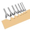 sourcing map V-Shaped Leather Cutter Punch Set 10mm-40mm Strap End