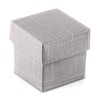 WEDDINGSTAR Square Favor Box with Lid - Silver - Pack