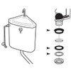 SANEI PP42-31S Toilet Parts Low Tank Siphon Mounting Gasket