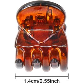 30PCS Mini Hair Clips Small Hair Claws Mini Claw Hair Clips for women with Storage box Non-slip Hair Catch for Women Girl's Hair Black and Brown