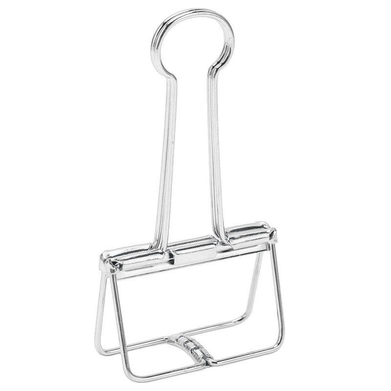 51mm 30pcs Binder Clips Strong Clamping Force Metal Hollow Tail