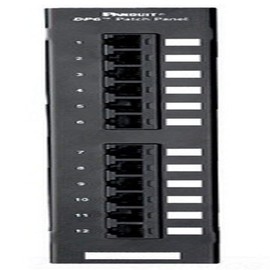 Panduit DP125E88TGY Category-5E 12-Port Flat Punchdown Patch Panel, Black