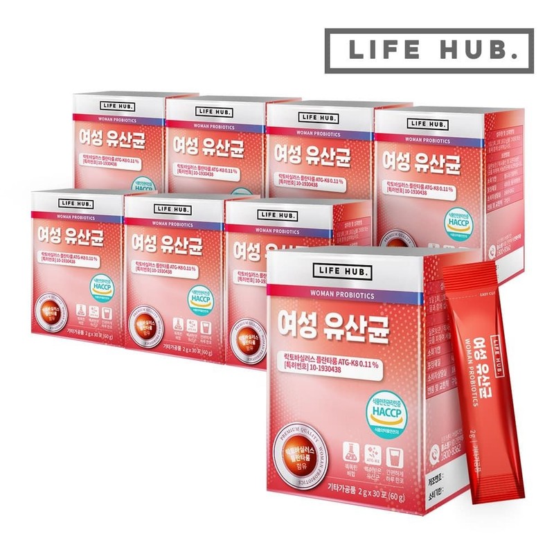 Life Hub (현대Hmall) 라이프허브 여성 유산균 8세트(2g x 240포)