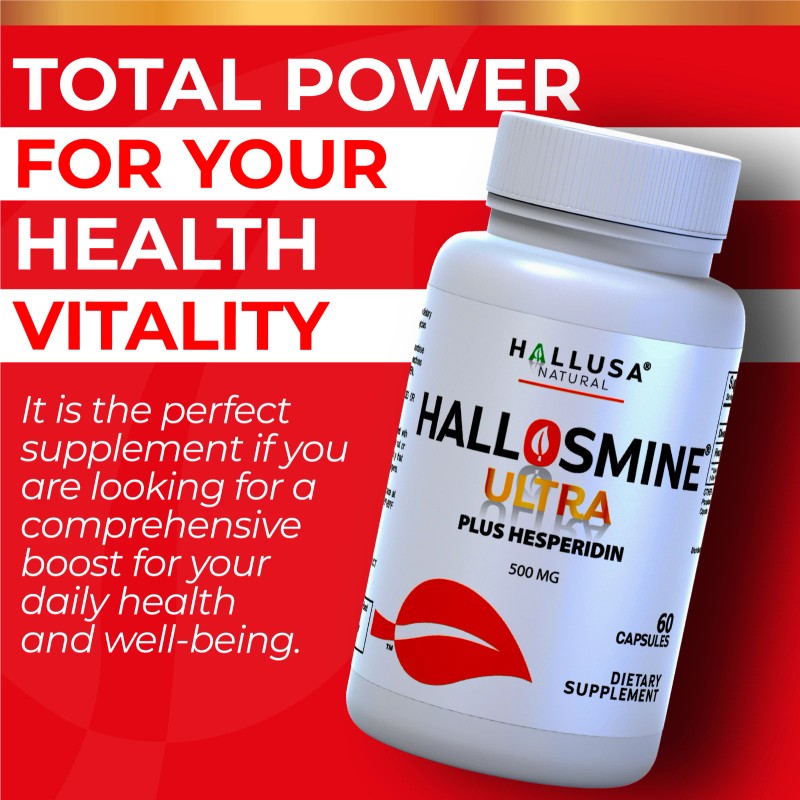 Hallosmine ULTRA Diosmin Hesperidin + FREE Cream Veins 4 oz