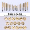 NEIKO 00911A SAE Tap and Die Set, Titanium-Coated Alloy Steel