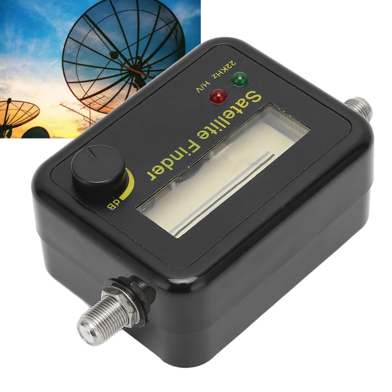 MXGZ Satellite Signal Detector, Compact Satellite Signal Meter with Built-in