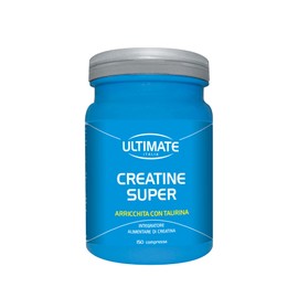 Creatine Super - Integratore Di Creatina Potenziata Con Taurina - Aiuta Ad Incrementare Il Volume Dei Muscoli, La Potenza E La Resistenza – 150 Cpr – Ultimate Italia