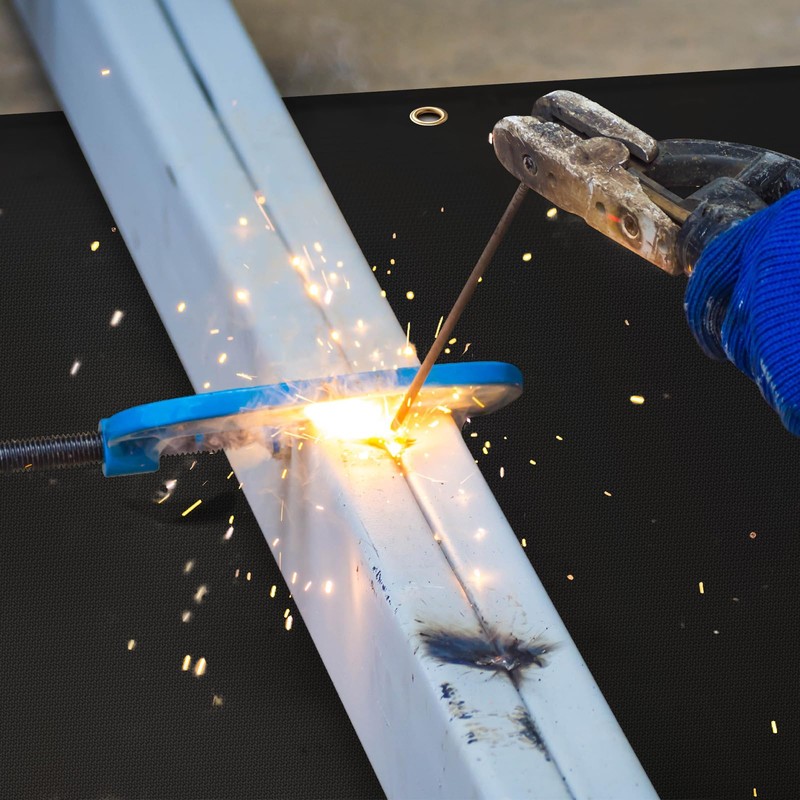 6x8ft Welding Blanket, Silicone Coated Fiberglass Fire Blanket, Welding Blanket