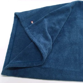 Murakami Towel, Imabari Towel, Pillowcases, 6 Colors, Pillow Case, 16.9 x 31.5 inches (43 x 80 cm), Tubular Type, Thick, Pile, Plain, Pillow Cover (No.26, Bronze Blue)