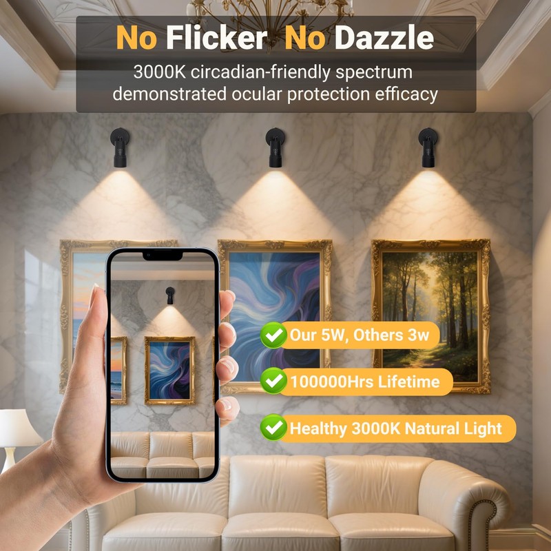 XINCLING Uplights Indoor, 10W LED Uplighting & Spot Lights with