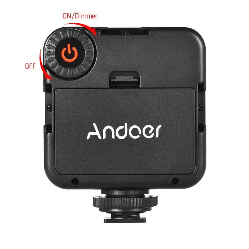 LED Video Light, Andoer 2pcs 49 LED Camera Light, Dimmable