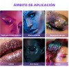 9pz Body Glitter Maquillaje Cabello Cuerpo Brillos Colores