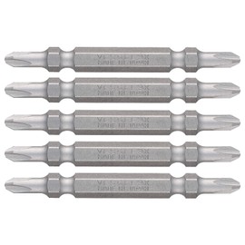 Vessel DS5P2065 40V Compatible Problem Solving Bit, Easy to Read Double-Headed Bit +2 x 65, Set of 5