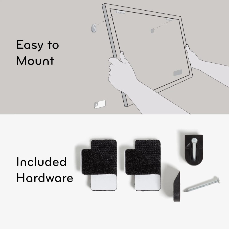 U Brands Magnetic Dry Erase Board 16X20 Silver Aluminum Frame