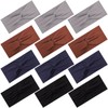 12 Pcs Stretchy Headbands for Women, Absorbed Sport Headband Soft