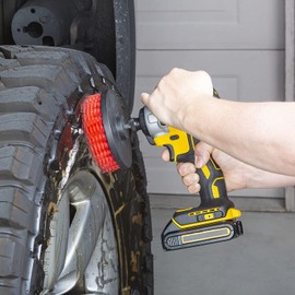 Steel Vision 20pc Drill Brush Attachments Set, Scrub Pads & Sponge, Buffing Pads, Power Scrubber Brush with Extend Long Attachment, Car Polishing Pad Kit,Cleaning Supplies，Shower Scrub,Scratch Brushes