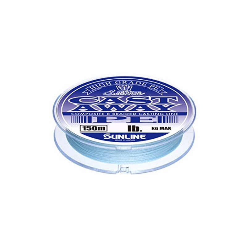 SUNLINE PE Line Saltimate Cast Away 150m 20lb Pearl Blue